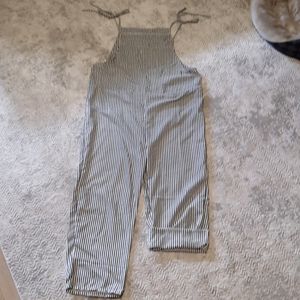 XL Grey & White Romper